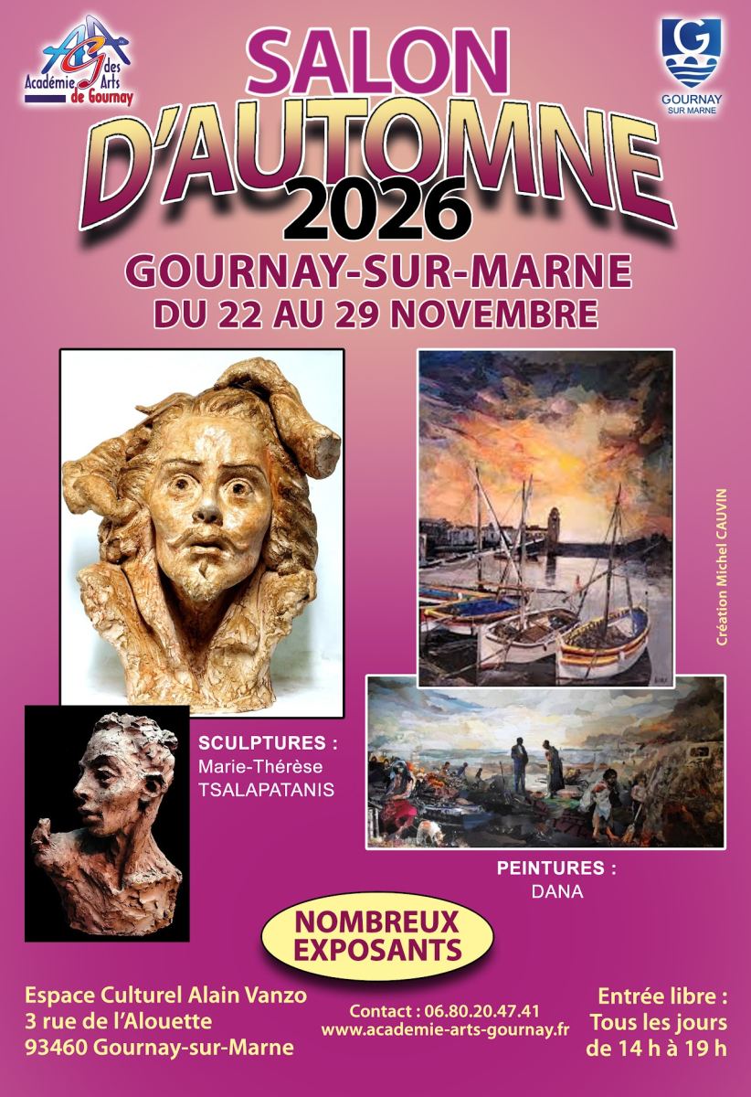 Vernissage samedi 21 Novembre 2026 à partir de 18h30